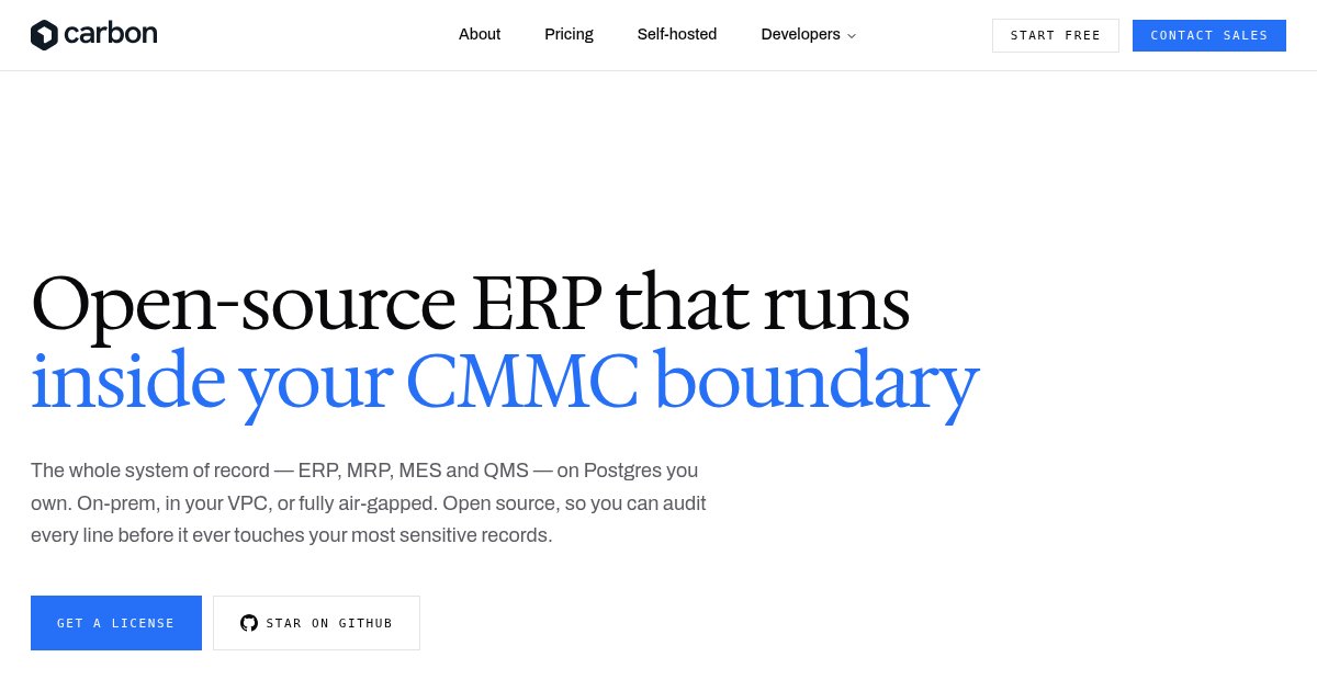 An open-source manufacturing ERP/MES/QMS