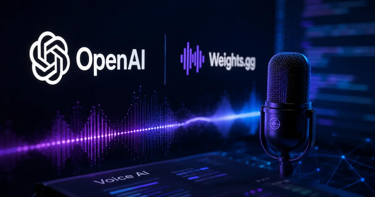 OpenAI rachète Weights.gg pour booster l'IA vocale