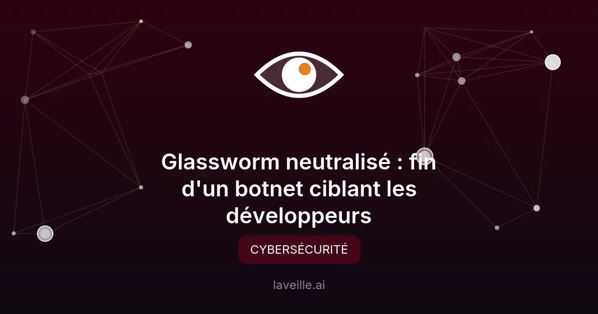 Glassworm neutralisé : fin d'un botnet ciblant les développeurs