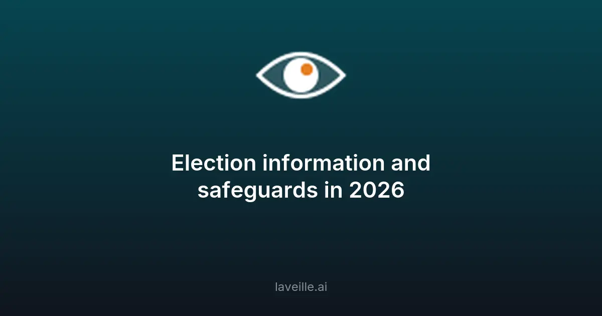 Sécurité des élections 2026 : IA et cybersécurité