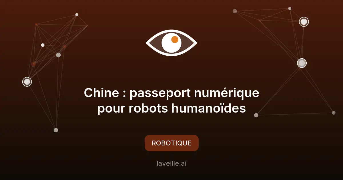 Chine : passeport numérique pour robots humanoïdes