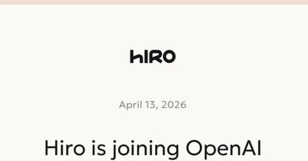 OpenAI acquiert Hiro, pionnier du CFO IA personnel