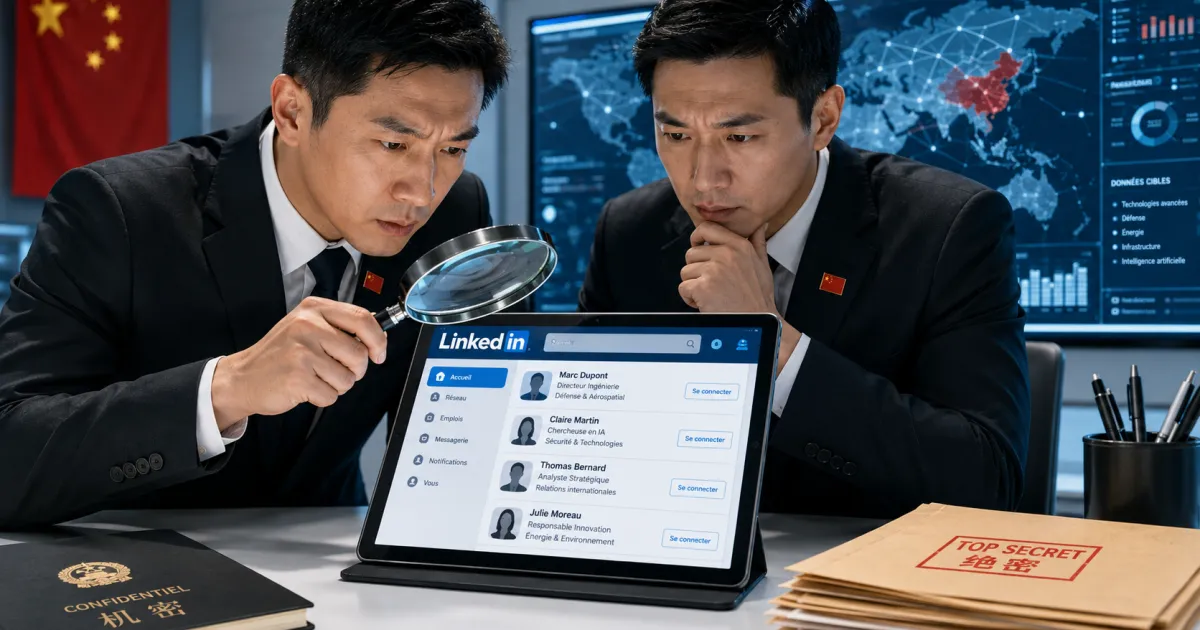 Espionnage chinois via LinkedIn : une menace cybernétique