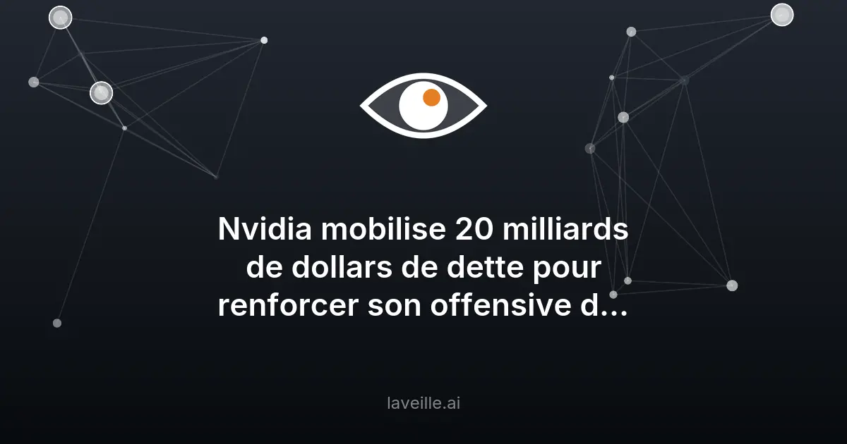 Nvidia lève 20 milliards de dollars pour l'IA