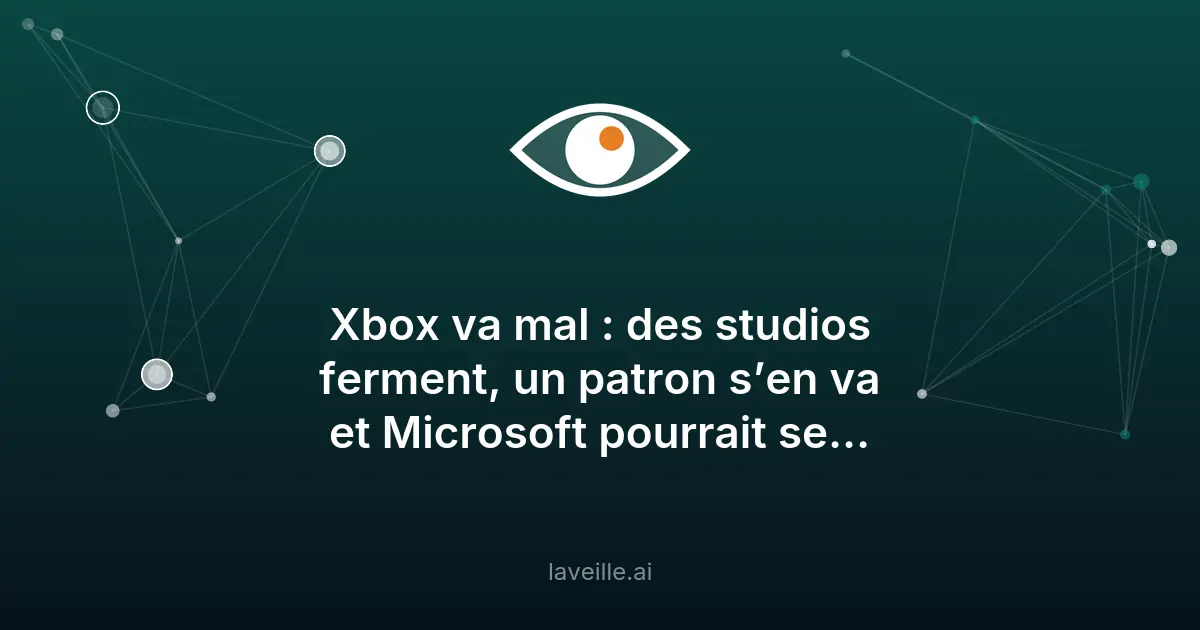 Xbox en crise : fermetures de studios et possible vente