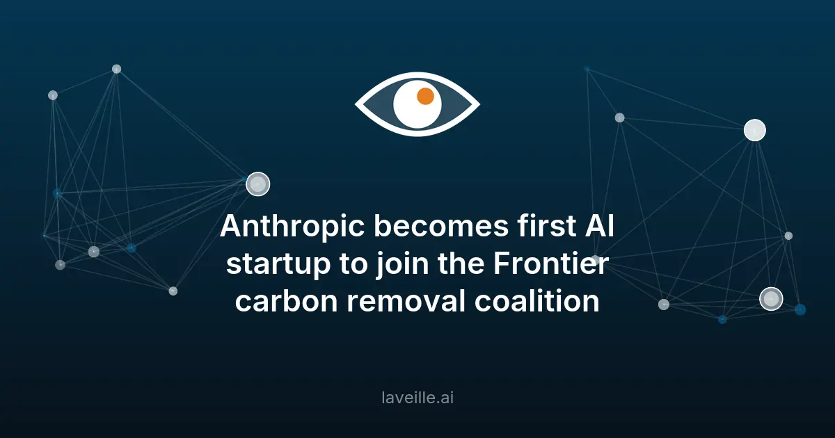 Anthropic rejoint Frontier pour la suppression de carbone