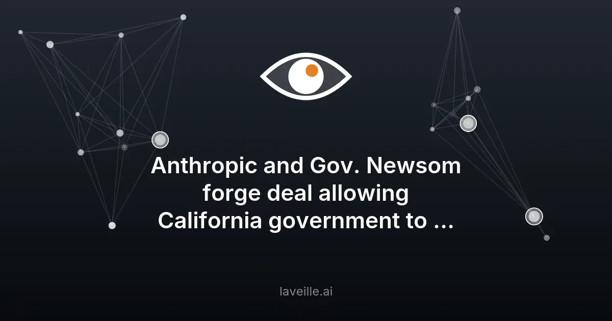 Anthropic offre Claude à moitié prix au gouvernement californien