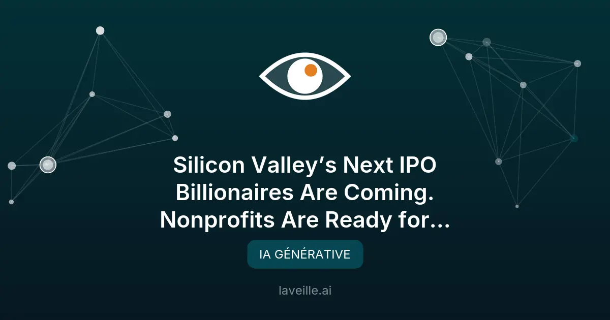 IPO d'Anthropic et OpenAI : un tsunami philanthropique