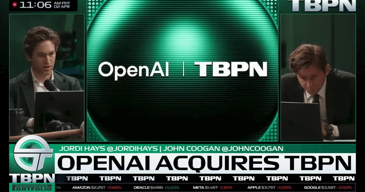 OpenAI acquiert TBPN pour influencer le discours sur l'IA