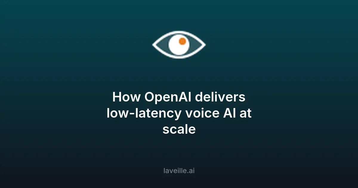 OpenAI révolutionne l'IA vocale avec faible latence