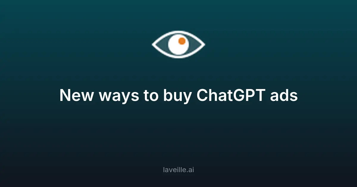 OpenAI lance Ads Manager pour ChatGPT