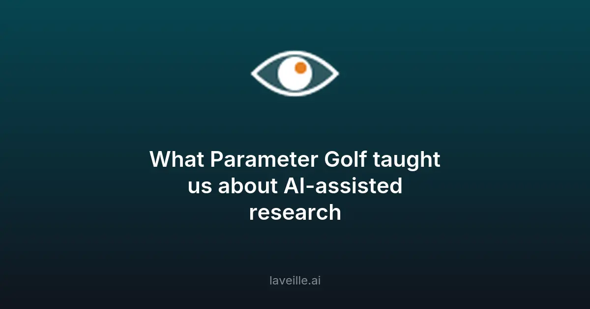 Parameter Golf : innovation en recherche IA assistée
